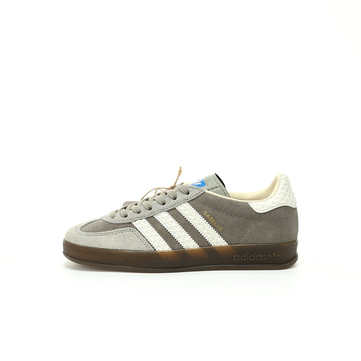 Adidas Originals Gazelle Indoor ¨C Grey / White Gum Suede Low-Top Sneakers