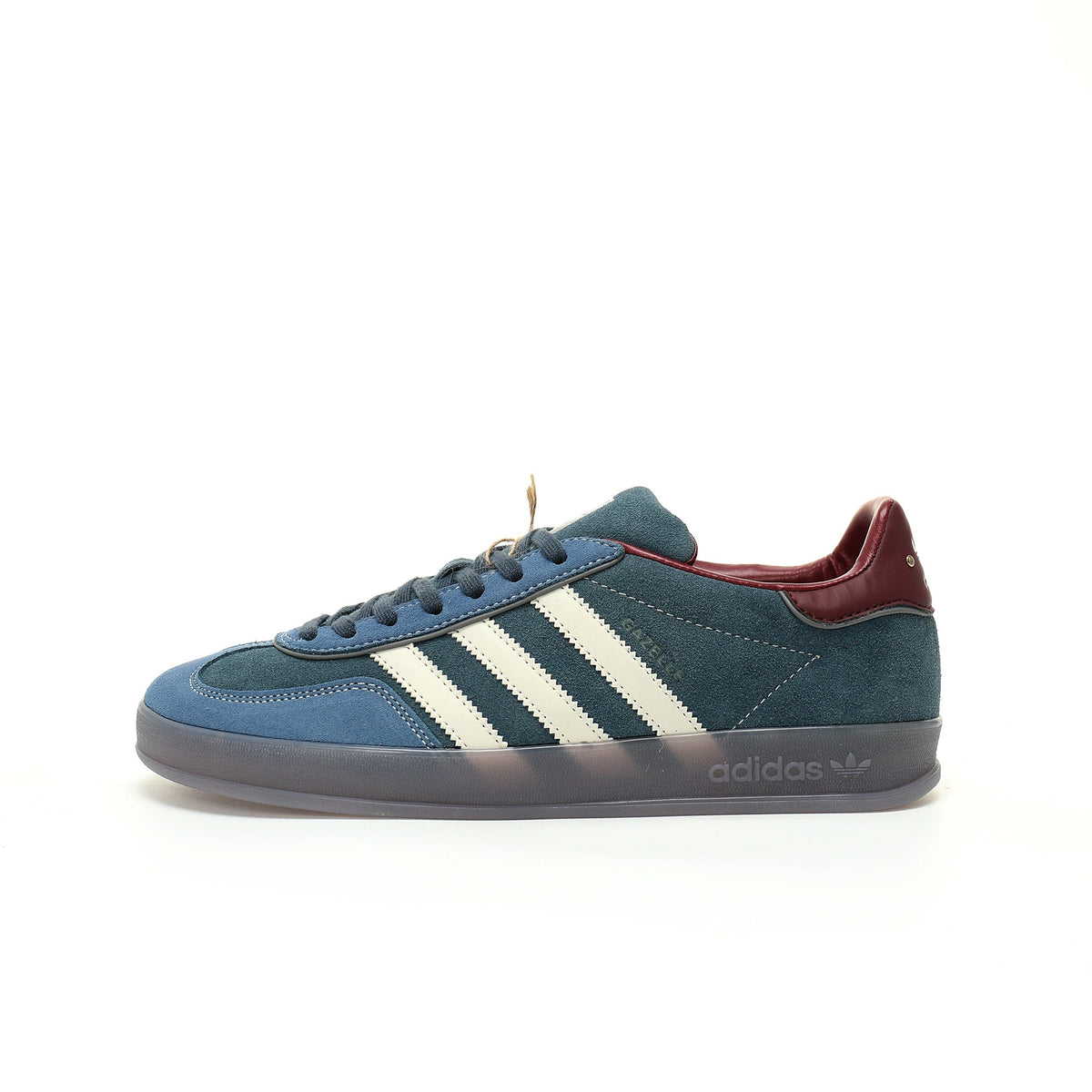 Adidas Originals Gazelle Indoor ¨C Blue / Burgundy / Grey Sole Suede Low-Top Sneakers