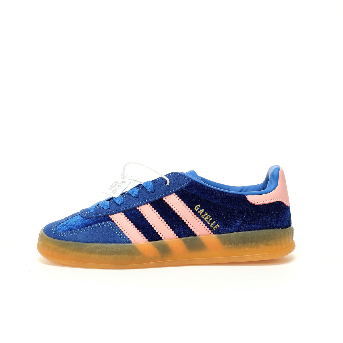 Adidas Originals Gazelle Indoor ¨C Dark Blue / Pink Gum Suede Low-Top Sneakers