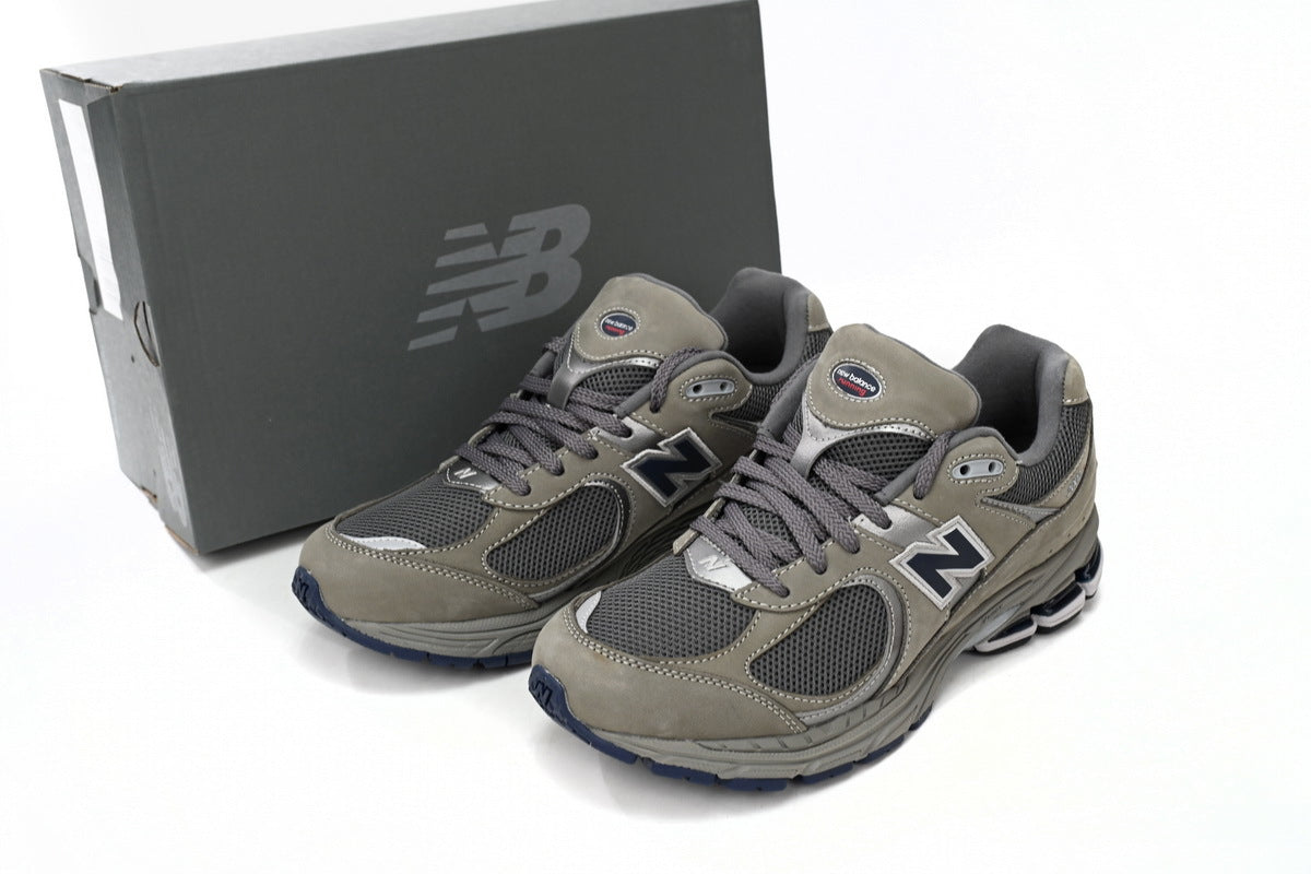 New Balance 2002R Women's & Men's Olive Grey & Navy Retro Lifestyle Sneakers