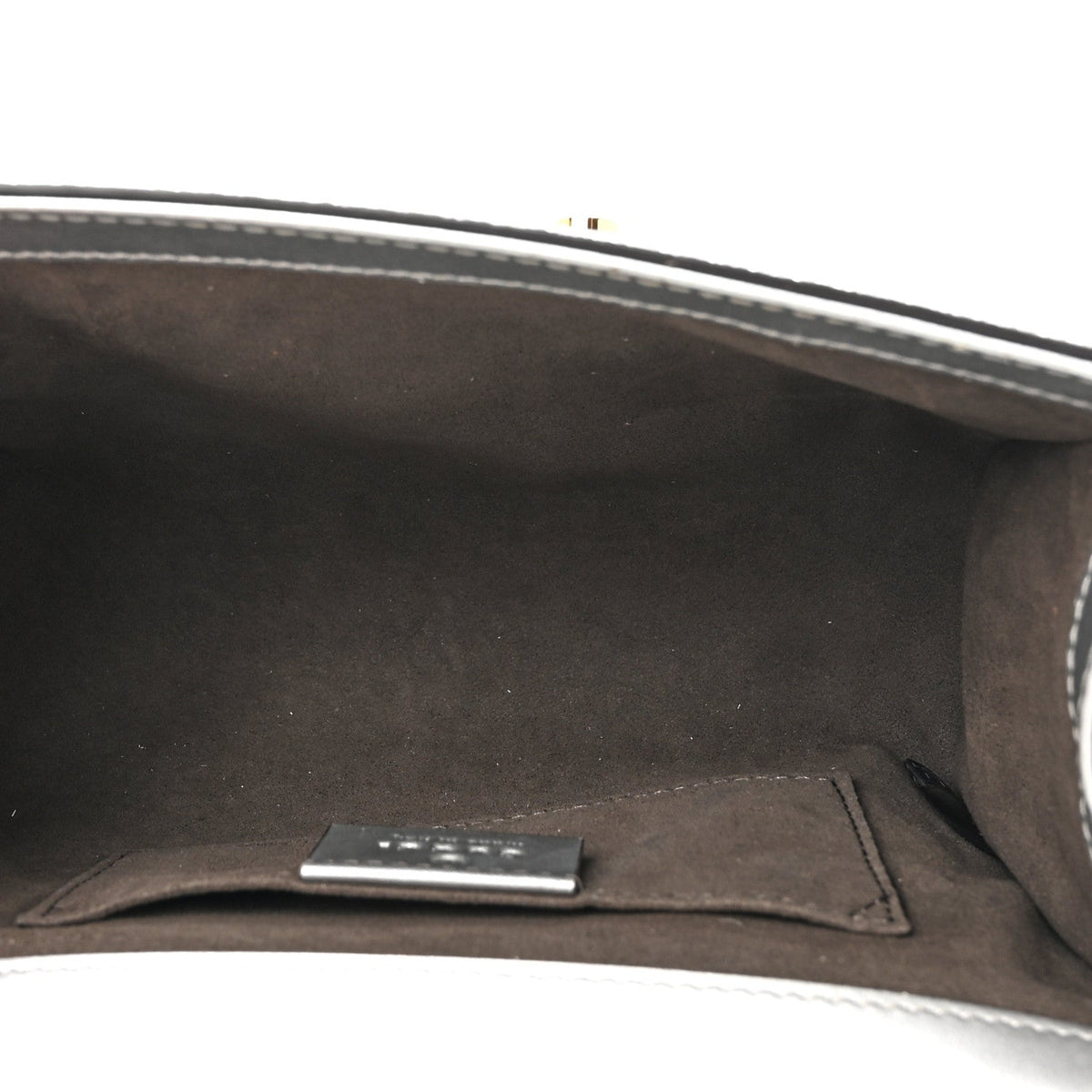 Galassia Small Padlock Shoulder Bag Argento