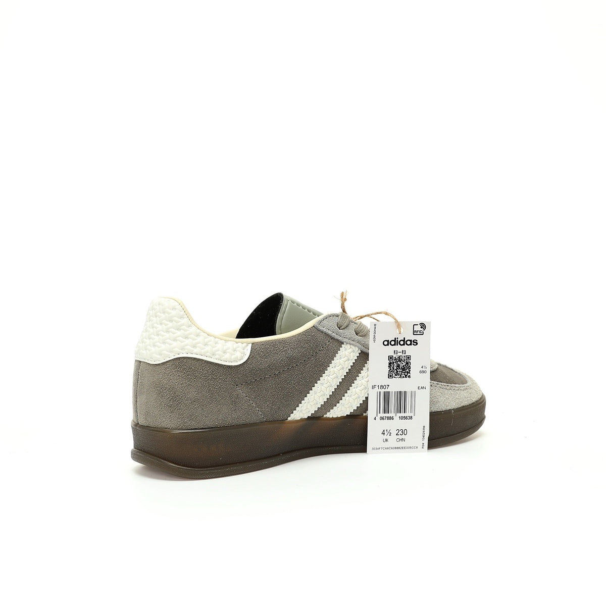 Adidas Originals Gazelle Indoor ¨C Grey / White Gum Suede Low-Top Sneakers