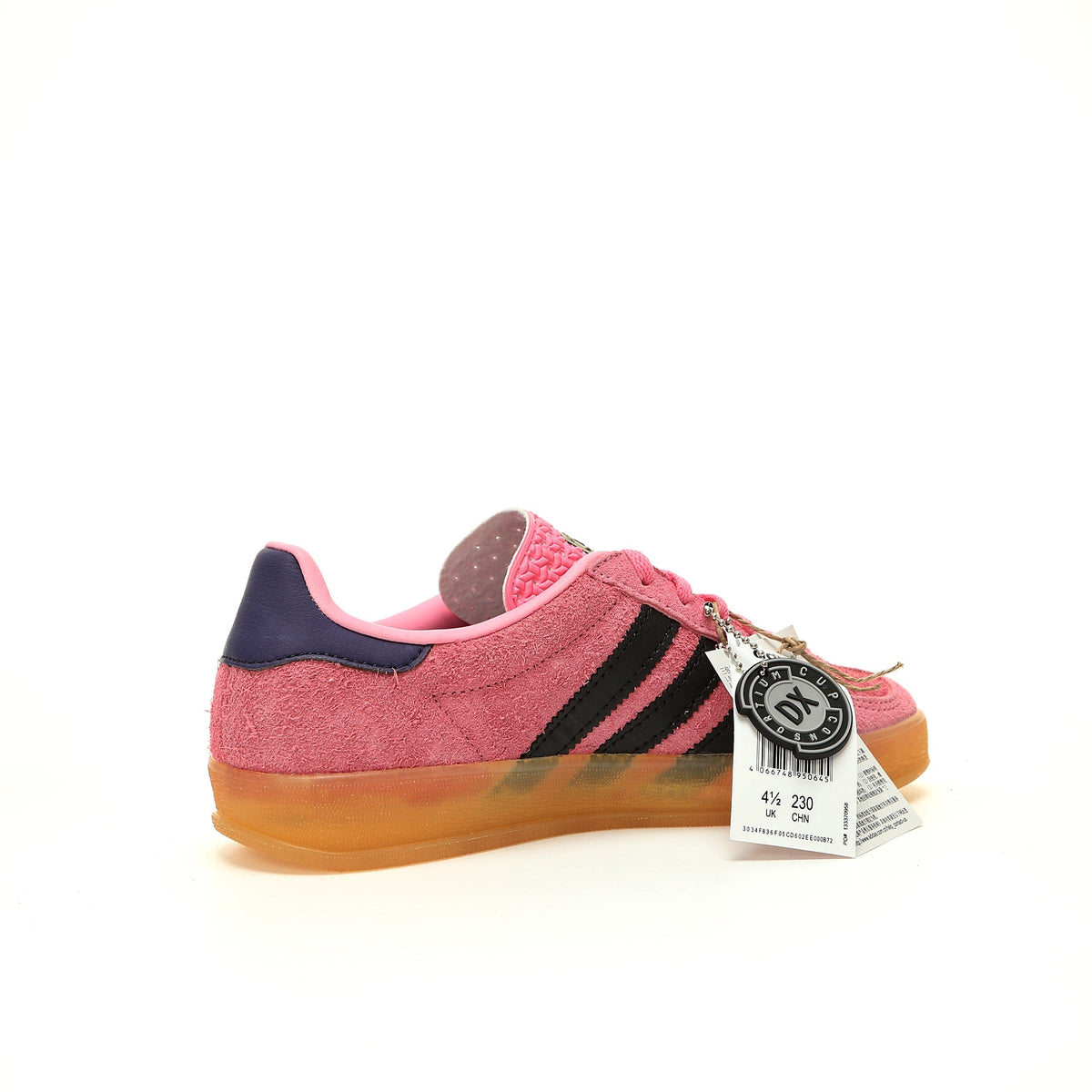 Adidas Originals Gazelle Indoor ¨C Pink / Black / Dark Purple Gum Suede Low-Top Sneakers