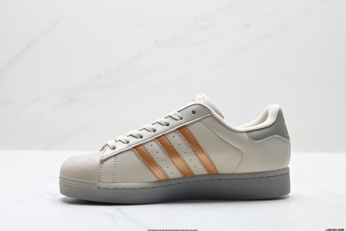 adidas Originals Superstar ¡ª Cream Clay-Orange & Grey | White Shell Toe
