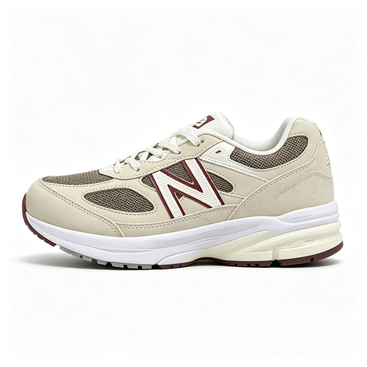 New Balance 990v6 Mindful Grey Burgundy Women's & Men's Lifestyle Sneakers