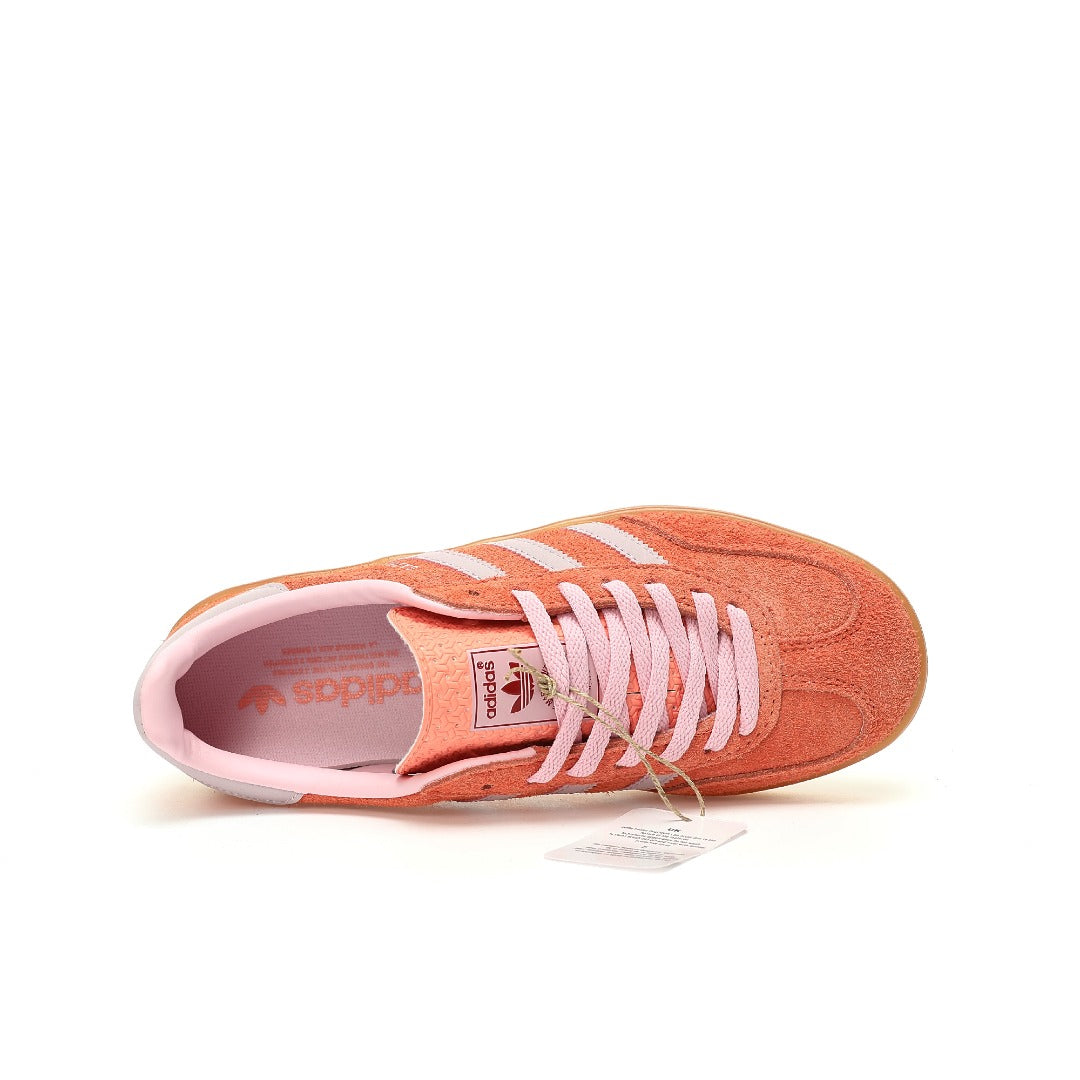 Adidas Originals Gazelle Indoor ¨C Orange / Pink Gum Suede Low-Top Sneakers
