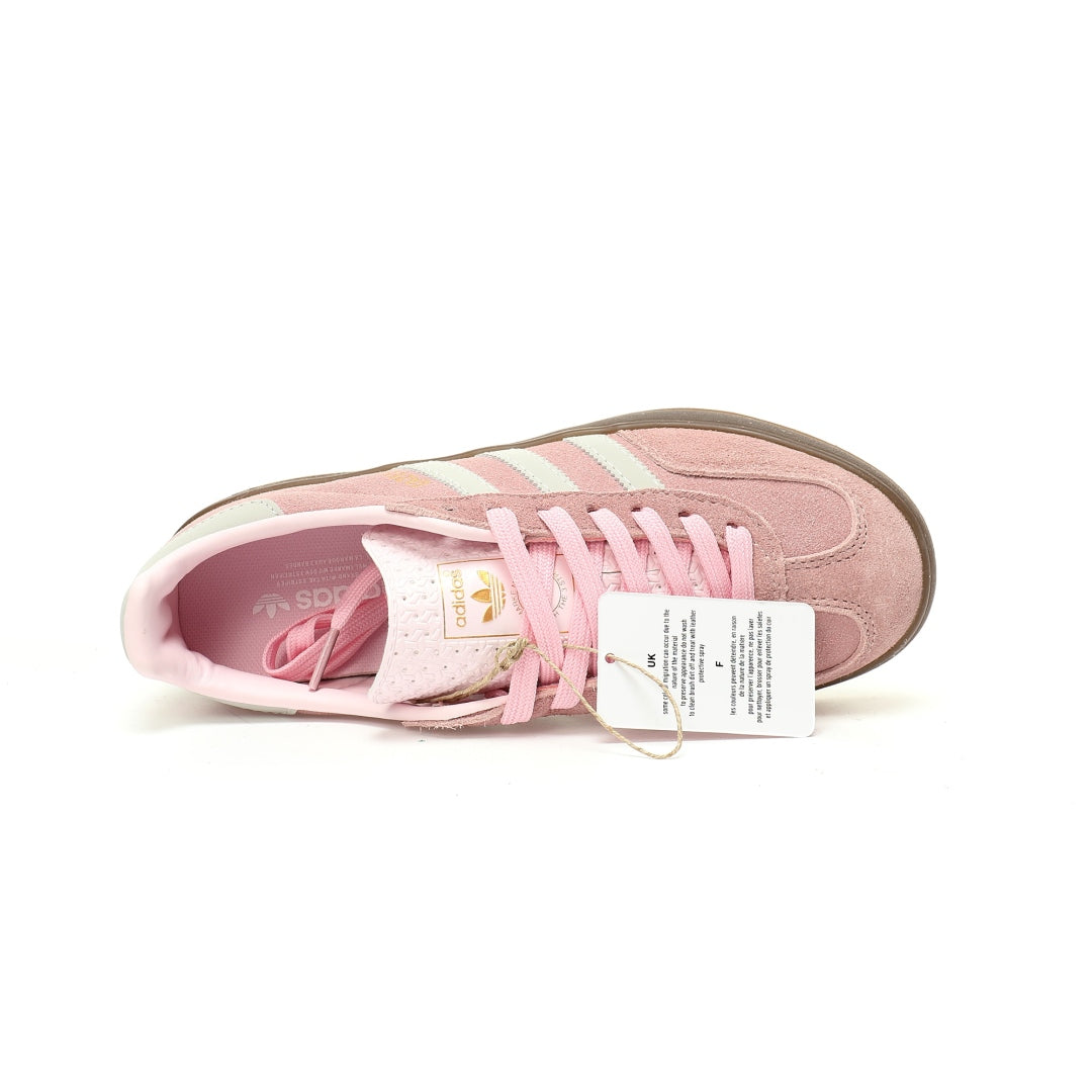 Adidas Originals Gazelle Indoor ¨C Pink / Light Grey Gum Suede Low-Top Sneakers