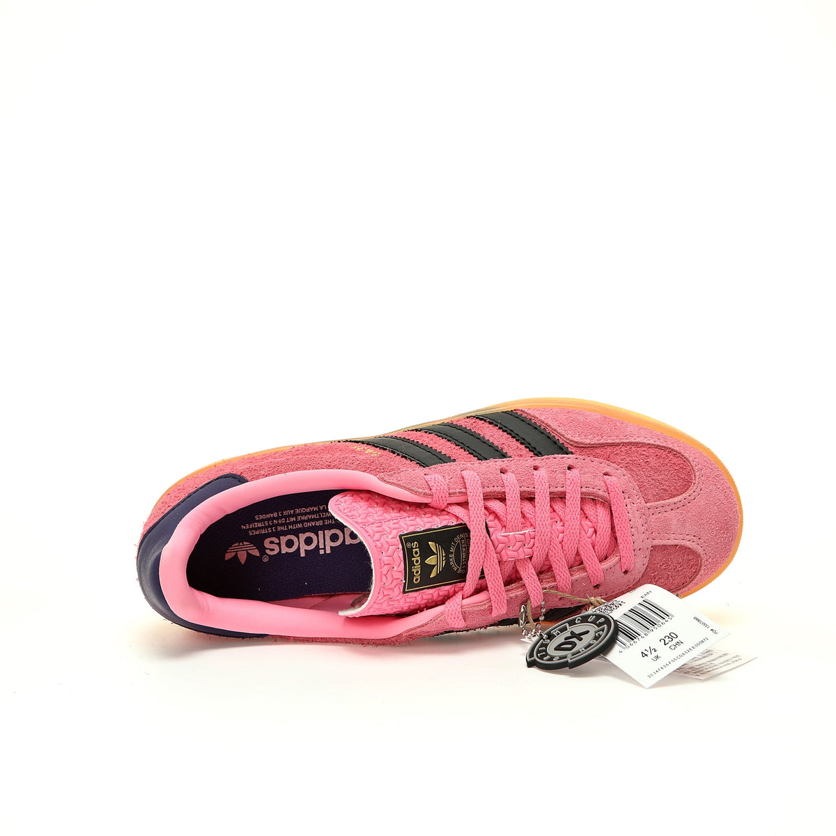 Adidas Originals Gazelle Indoor ¨C Pink / Black / Dark Purple Gum Suede Low-Top Sneakers