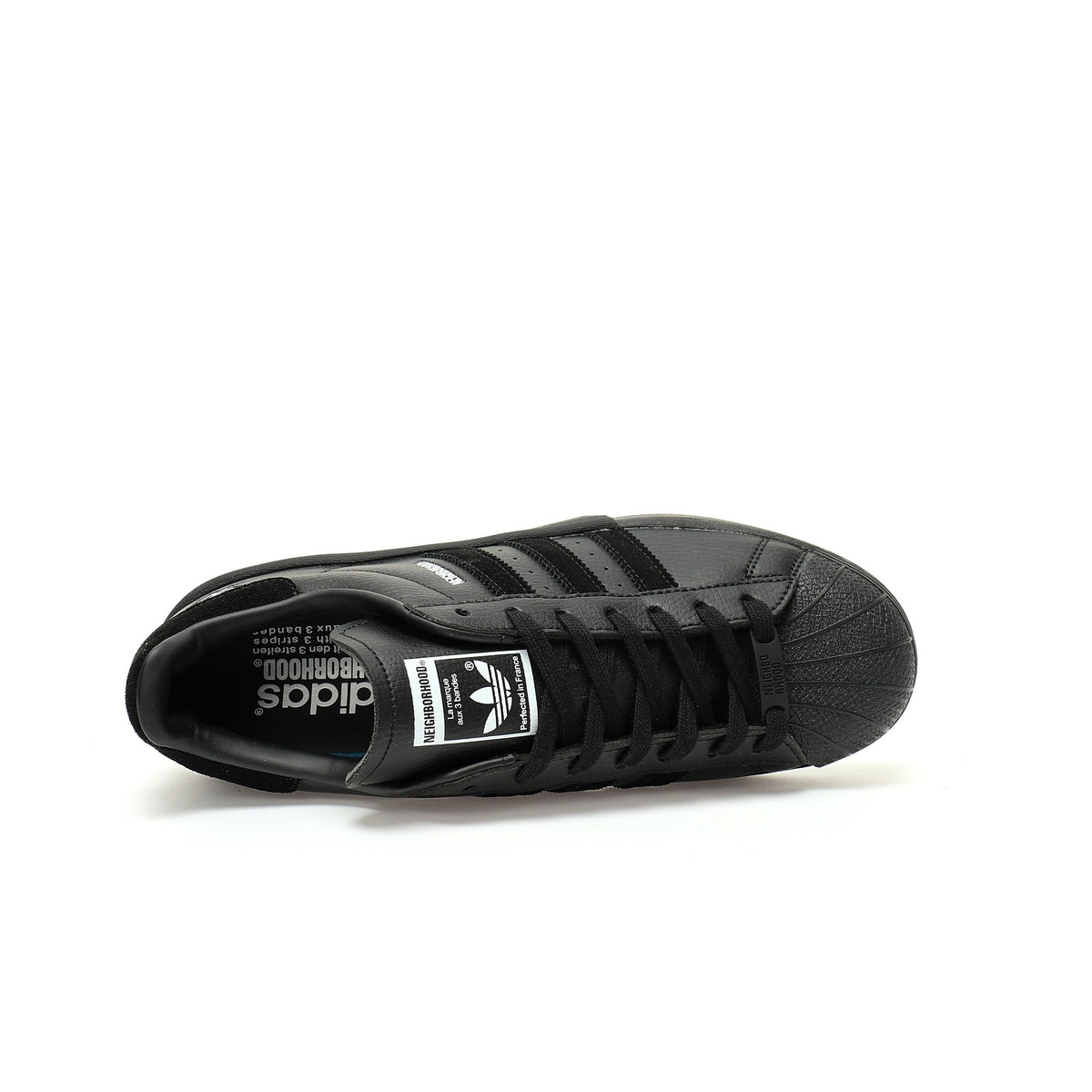 Adidas Originals Superstar Neighborhood ¨C Black Leather Low-Top Sneakers