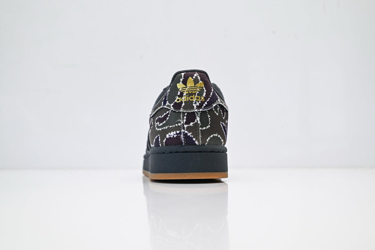 adidas Originals Superstar ¨C Dark Floral Print Textile with Dark Grey & Gum Brown Shell Toe