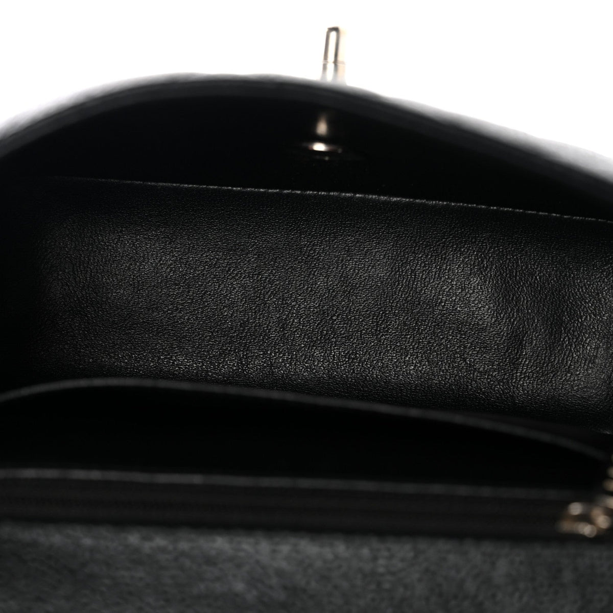 Caviar Quilted Mini Square Flap Black