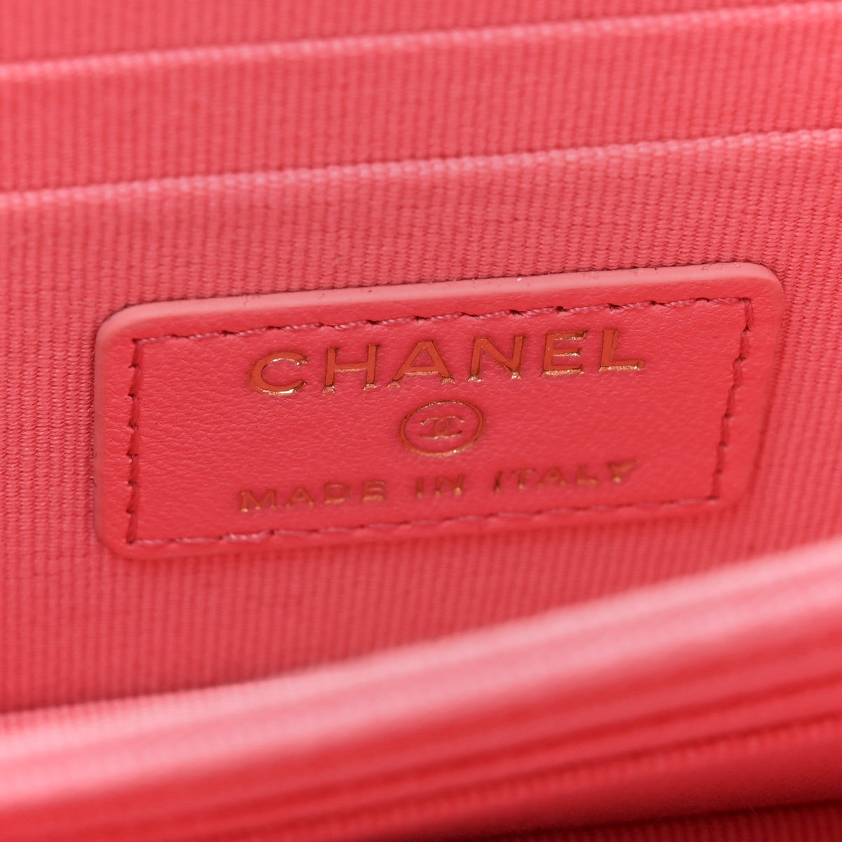 Lambskin Quilted Mini Trendy CC Wallet On Chain WOC Pink