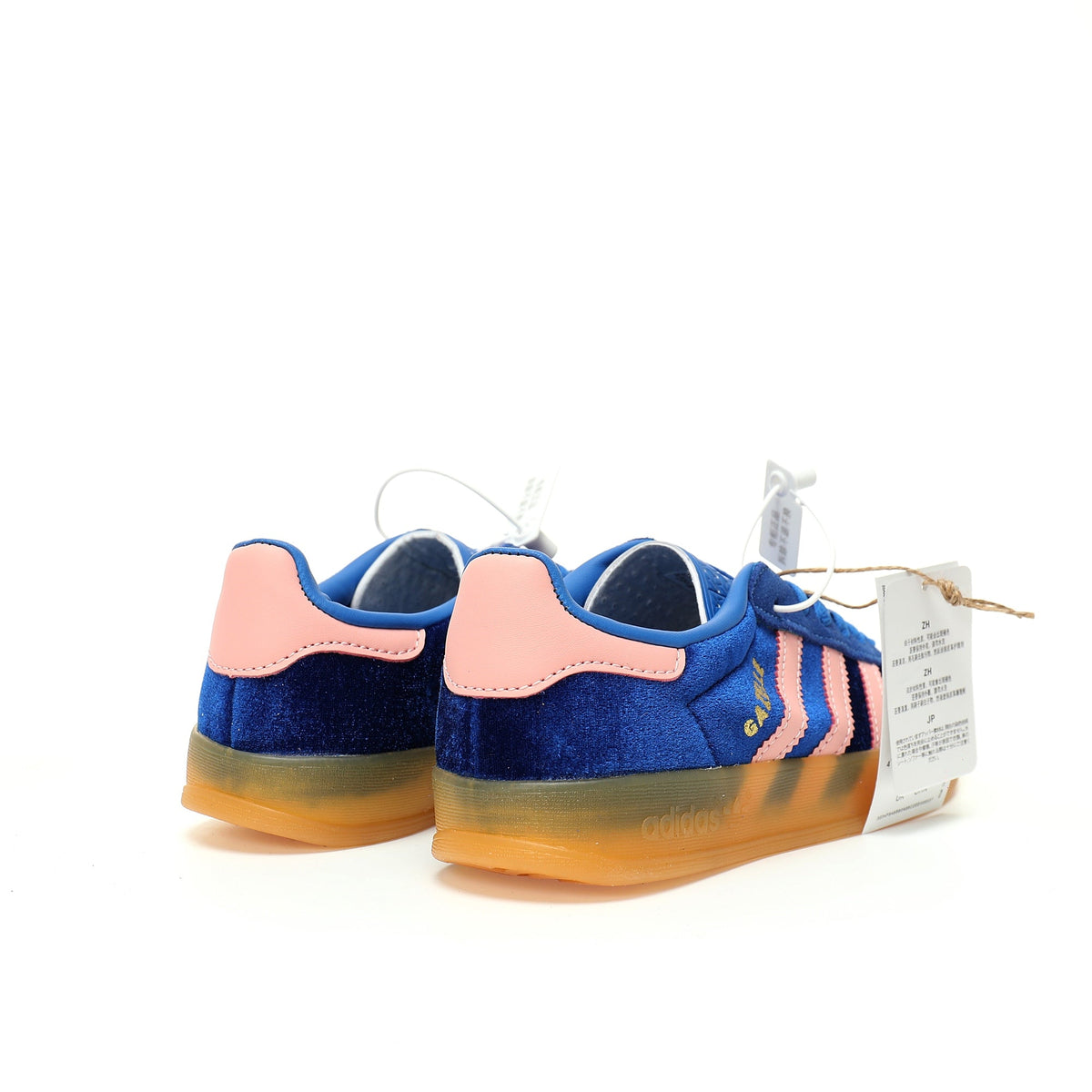 Adidas Originals Gazelle Indoor ¨C Dark Blue / Pink Gum Suede Low-Top Sneakers