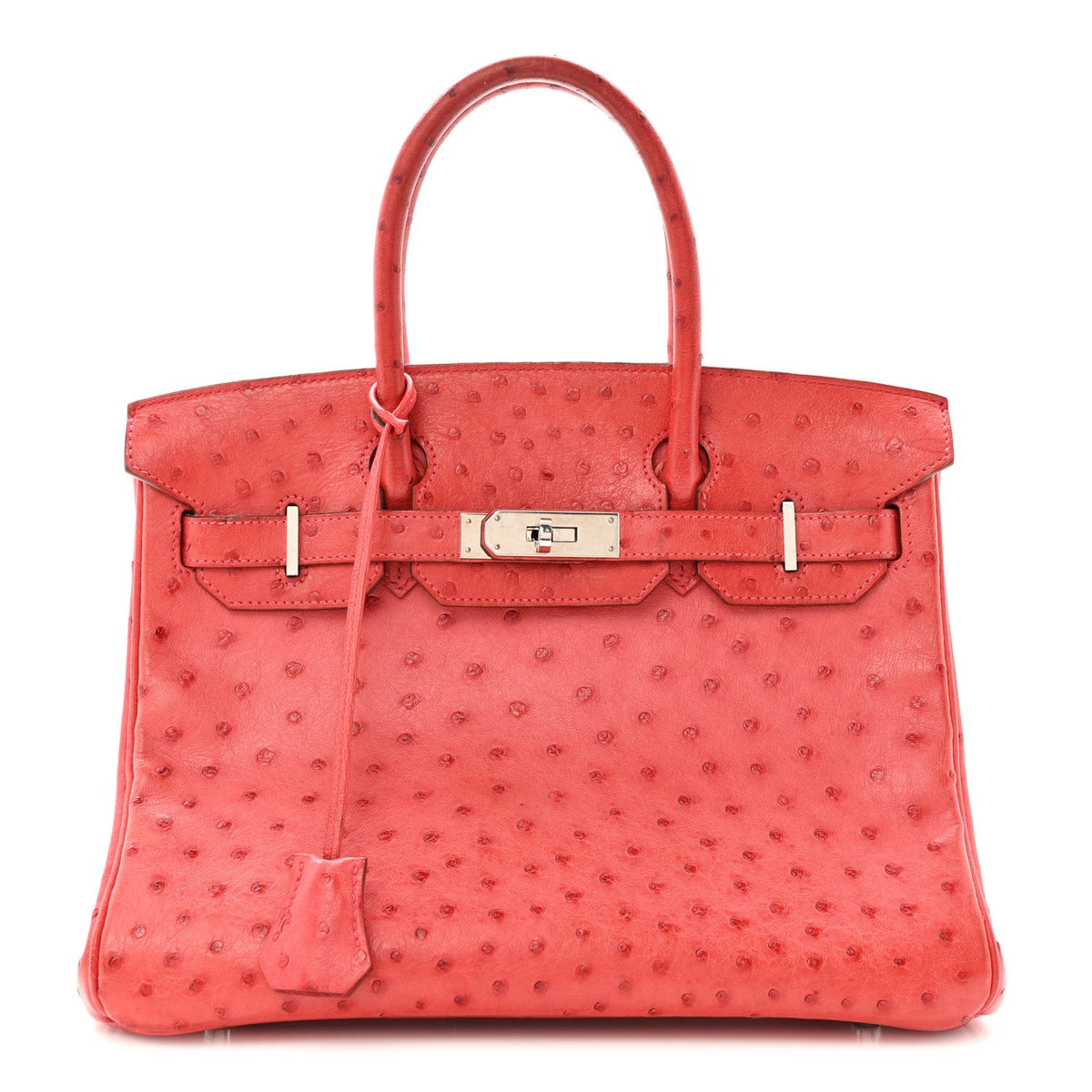 Ostrich Birkin 30 Rouge Vif