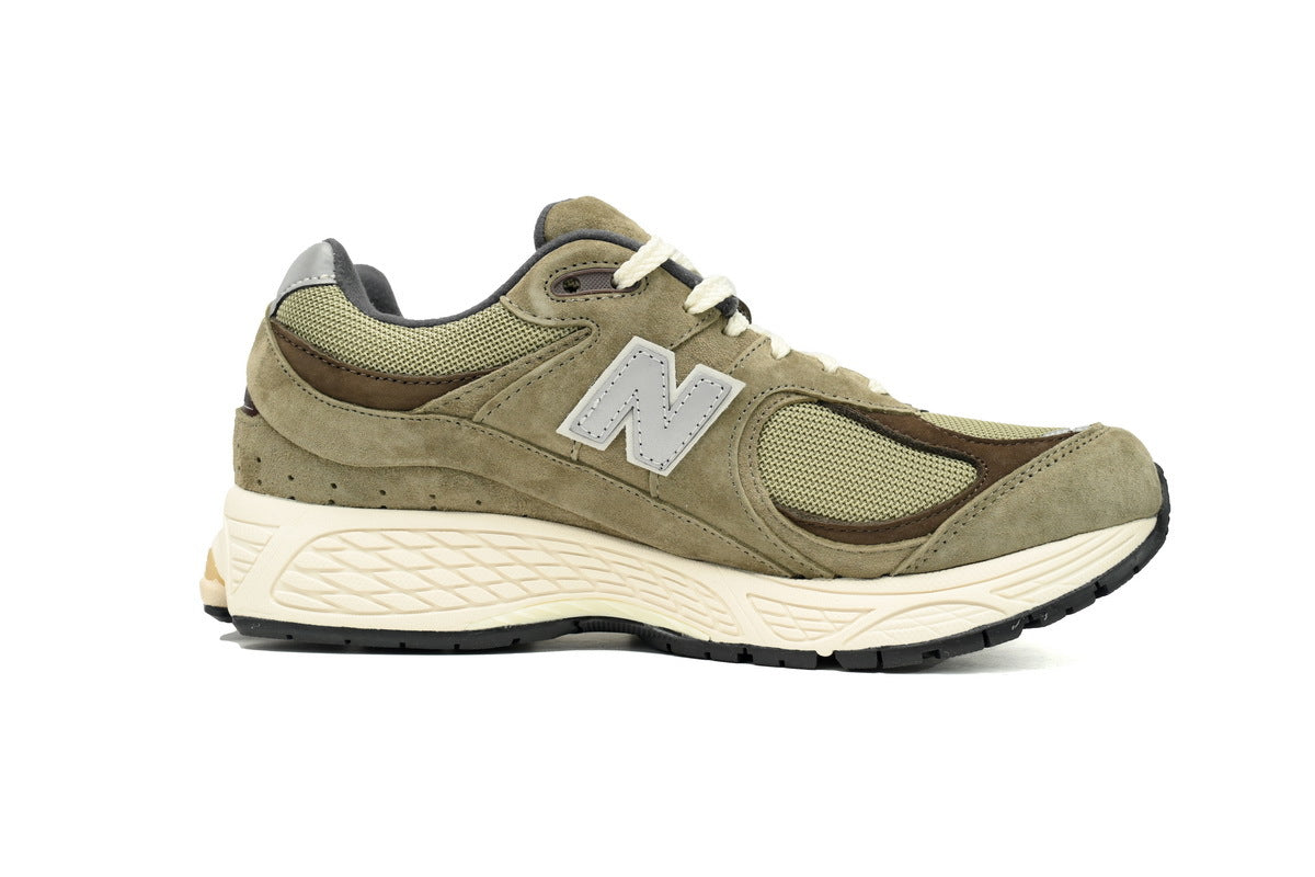 New Balance 2002R Women's & Men's Olive & Cream Retro Lifestyle Sneakers