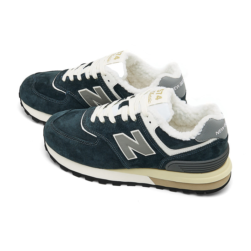 New Balance 574 Women's & Men's Dark Green & Grey Retro Sneakers