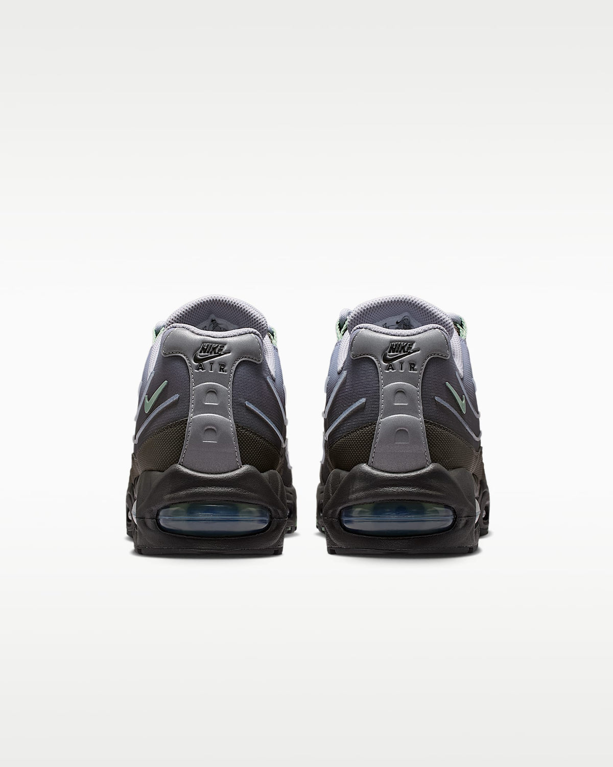 Nike Air Max 95 ¨C Purple / Grey / Green Mesh Athletic Sneakers