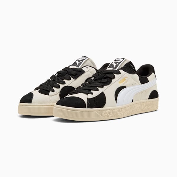 Puma Suede ¡ª Cream / Black / Polka Dot puma shoes for men  womens shoes  roma shoes