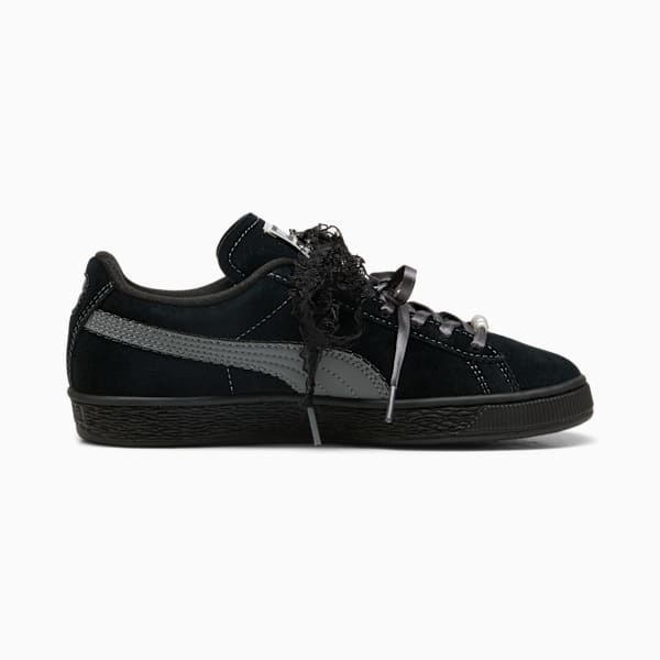 Puma Suede ¡ª Black / Lace Ribbon / Pearl puma shoes for men  womens shoes  roma shoes