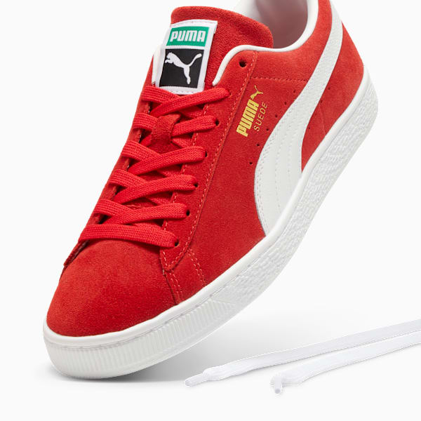 PUMA Suede Classic Red-White  puma shoes for men  womens shoes  roma shoes