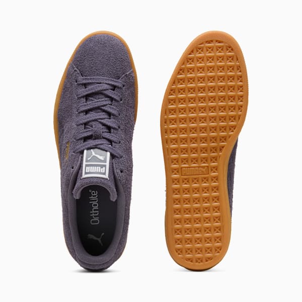 PUMA Suede Classic Terry Dark Purple-Gum  puma shoes for men  womens shoes  roma shoes