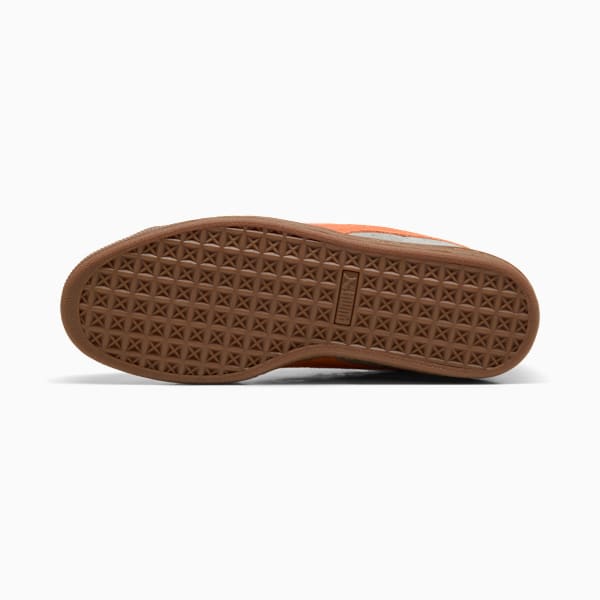 PUMA Suede Classic Grey-Orange-Teal Gum Sole puma shoes for men  womens shoes  roma shoes