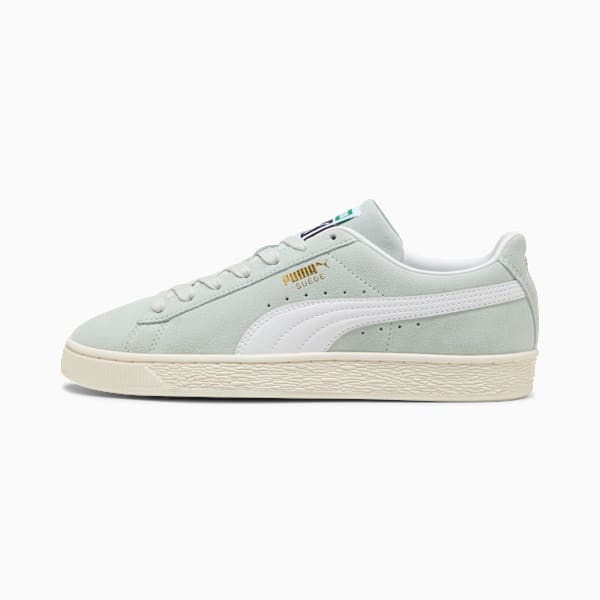 PUMA Suede XL Light Mint-White-Gold puma shoes for men  womens shoes  roma shoes