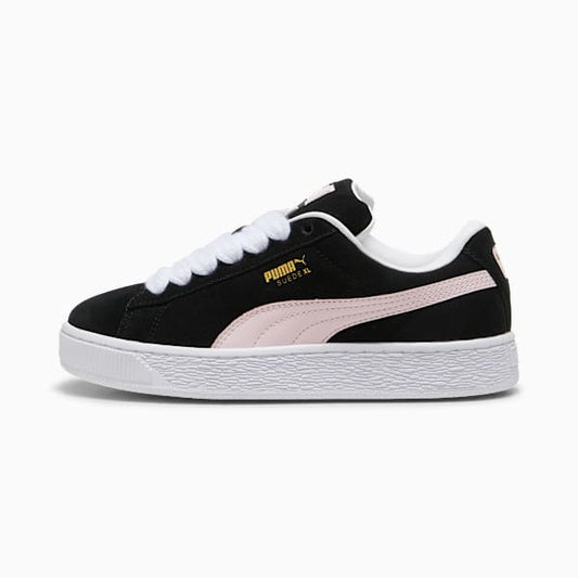 PUMA Suede XL Black-Pastel Pink-Gold puma shoes for men  womens shoes  roma shoes