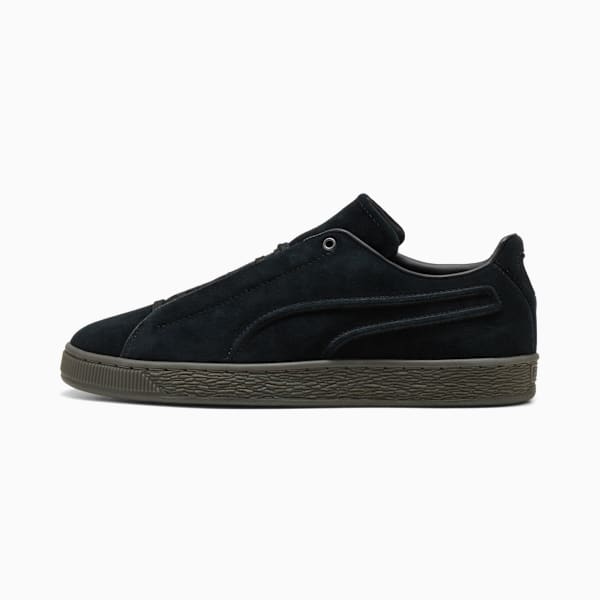 PUMA Suede Premium Black-Olive Sole puma shoes for men  womens shoes  roma shoes