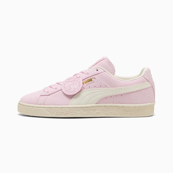 PUMA Suede Classic Pastel Pink-Off-White-Gold puma shoes for men  womens shoes  roma shoes