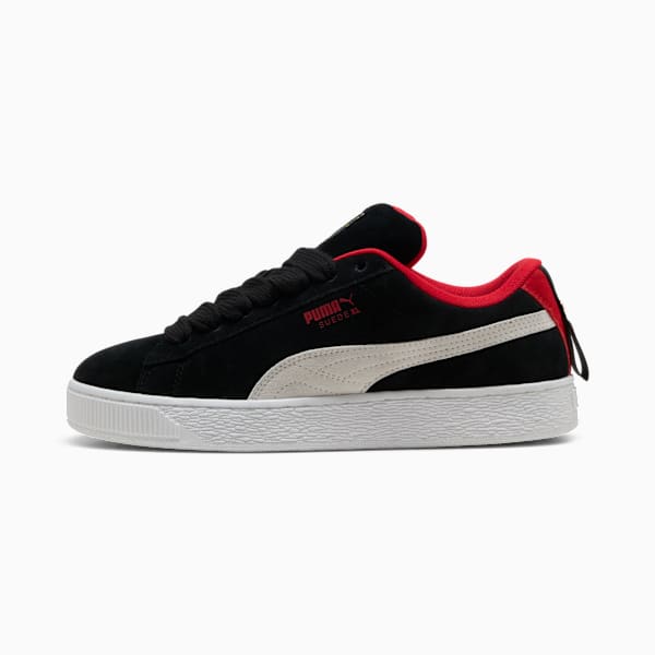 PUMA Suede XL Black-Off-White-Red puma shoes for men  womens shoes  roma shoes