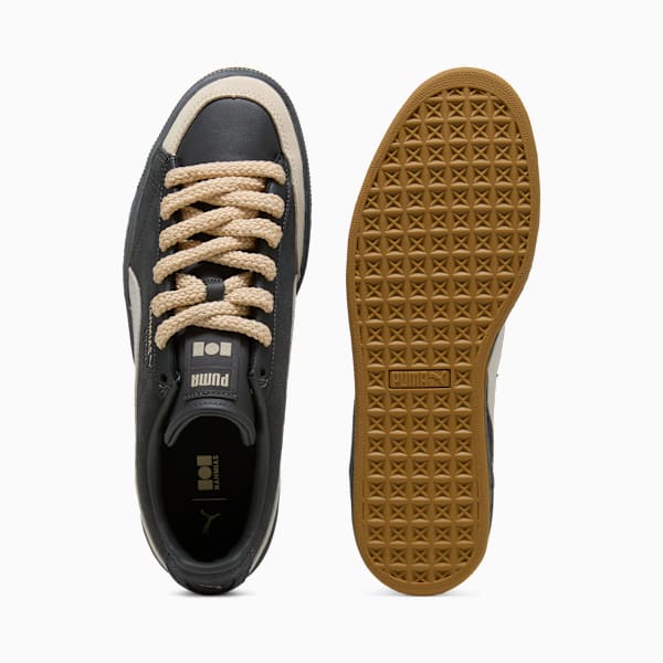 PUMA Suede x Nahmias Dark Grey-Beige-Thick Rope Laces-Gum Sole puma shoes for men  womens shoes  roma shoes