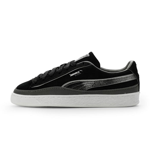 PUMA Suede x JAWICZ Black-Silver Glitter-White puma shoes for men  womens shoes  roma shoes