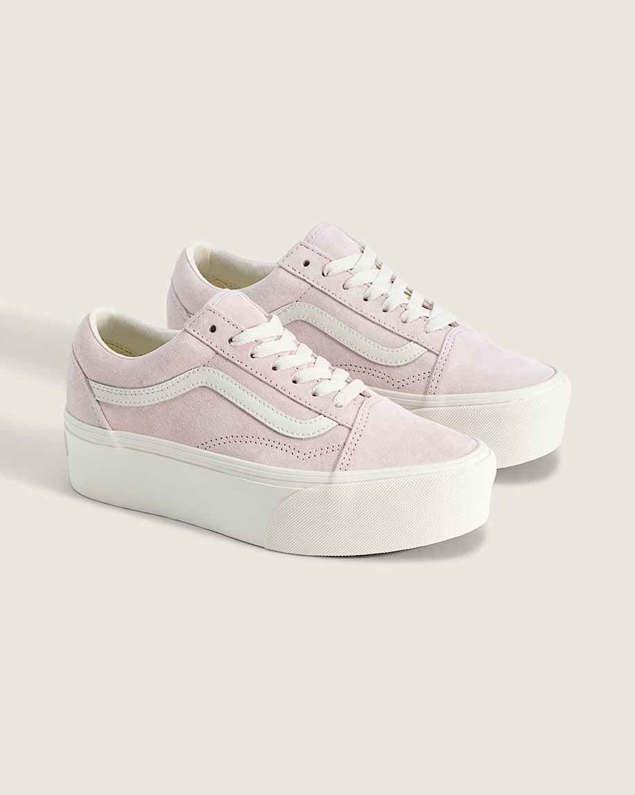 Vans Old Skool Stackform Light Lavender White slip on shoes mens vans womens