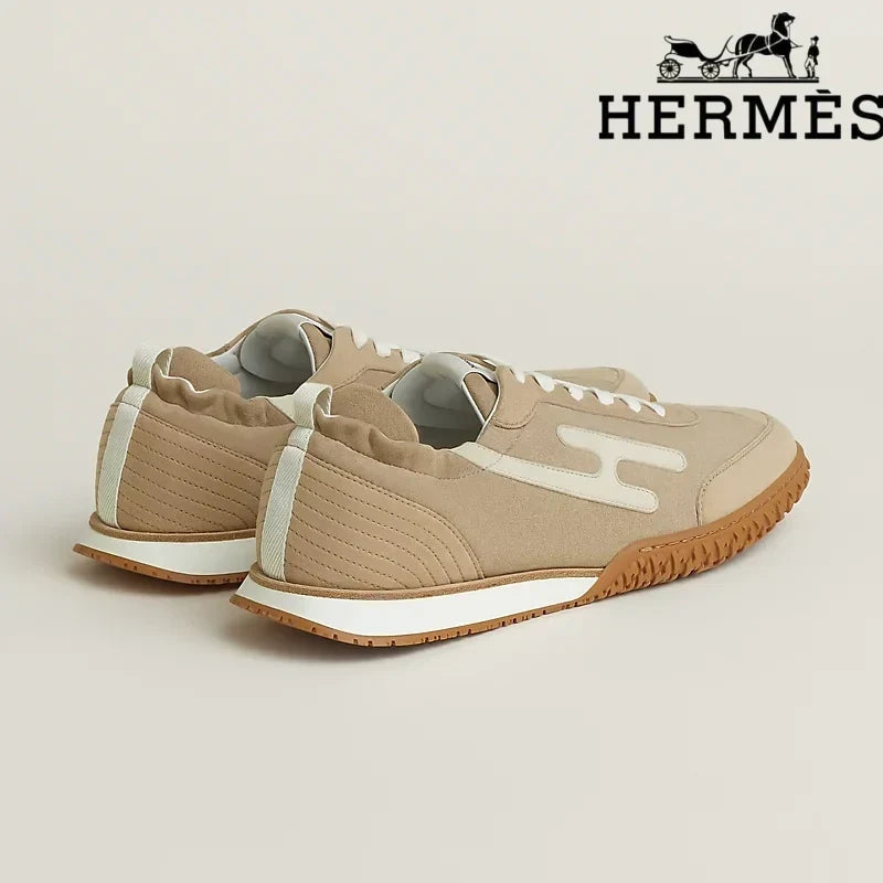 Herm¨¨s Jet Sneaker in Beige