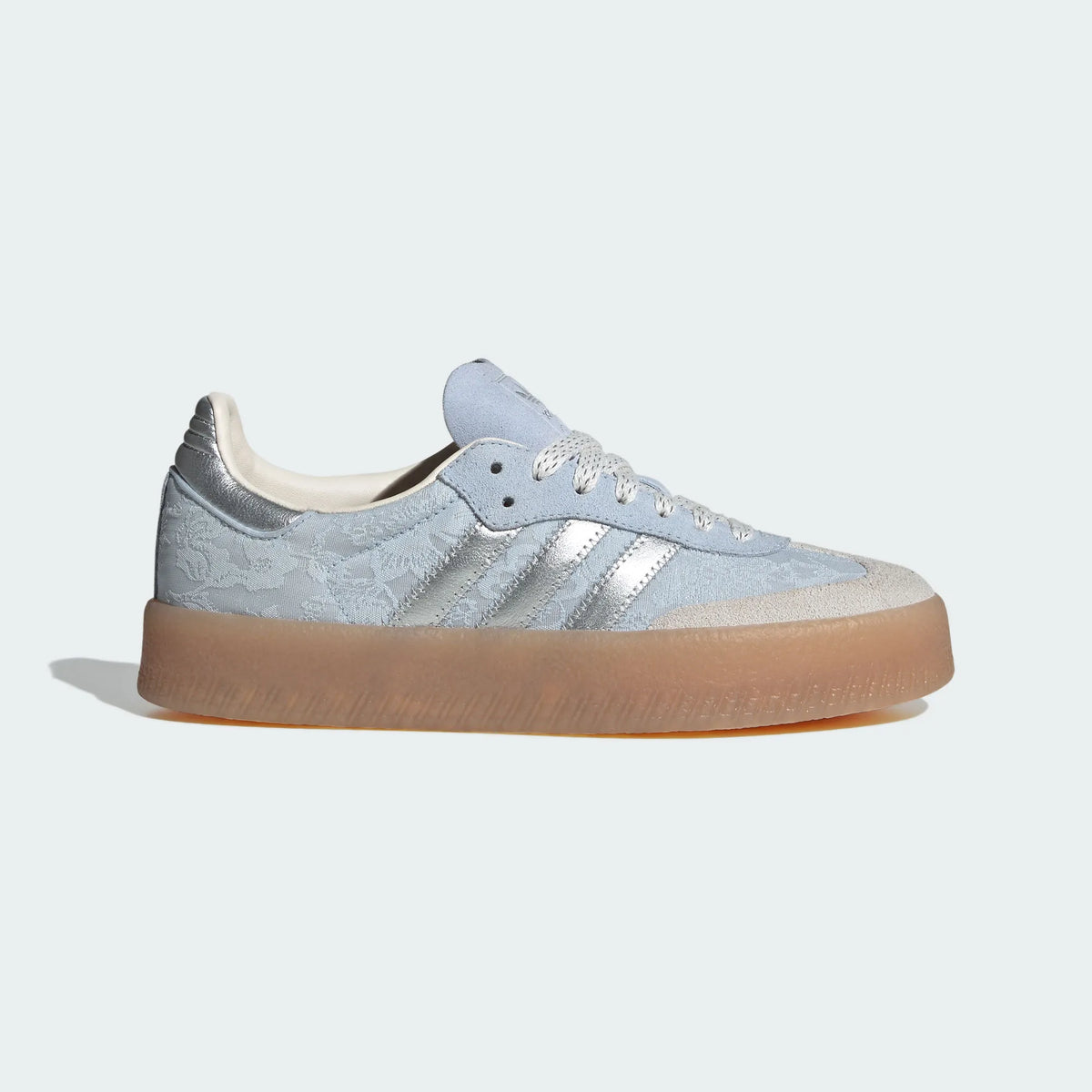 Adidas Originals ¨C Light Blue / Silver Jacquard Platform Casual Sneakers