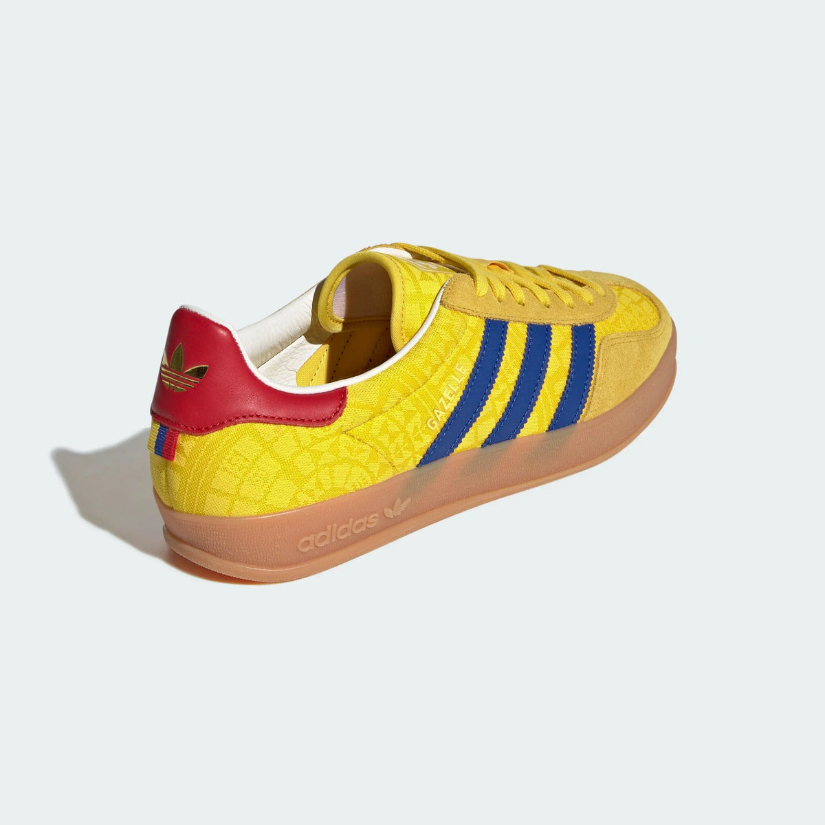 Adidas Originals ¨C Yellow / Blue Jacquard Suede Casual Sneakers