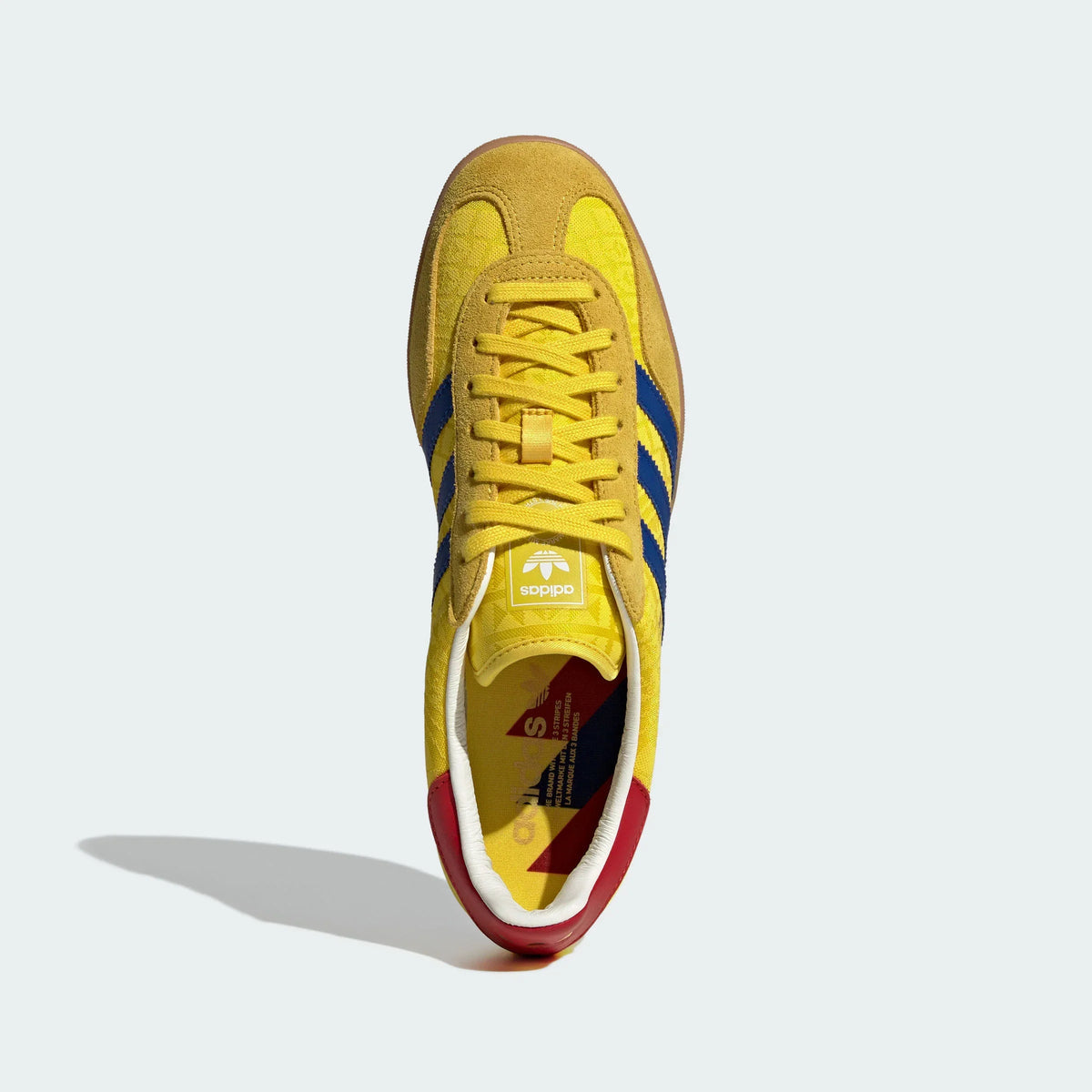 Adidas Originals ¨C Yellow / Blue Jacquard Suede Casual Sneakers