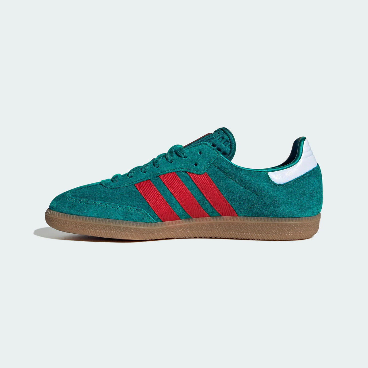 Adidas Originals ¨C Dark Green / Red Suede Casual Sneakers