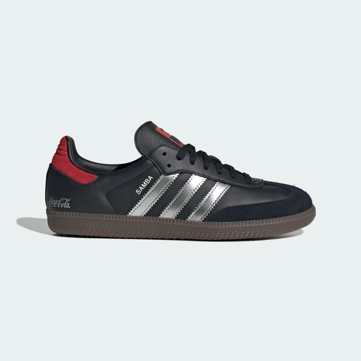 Adidas Originals ¨C Black / Silver / Red Leather Casual Sneakers