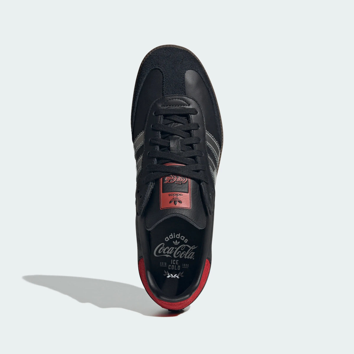 Adidas Originals ¨C Black / Silver / Red Leather Casual Sneakers