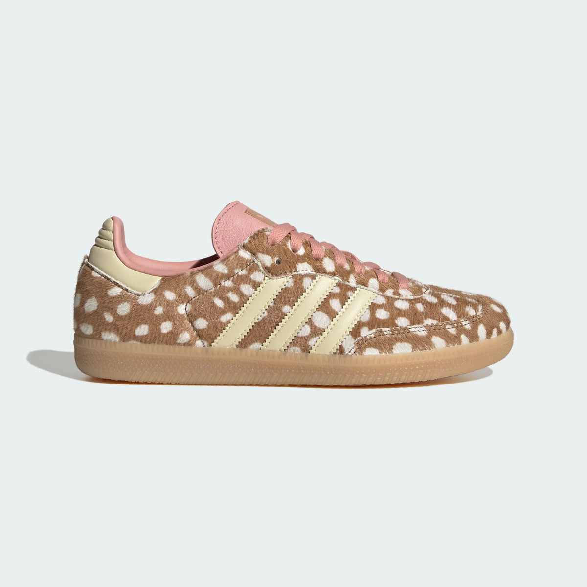 Adidas Originals ¨C Brown / Pink Polka-Dot Pony Hair Casual Sneakers