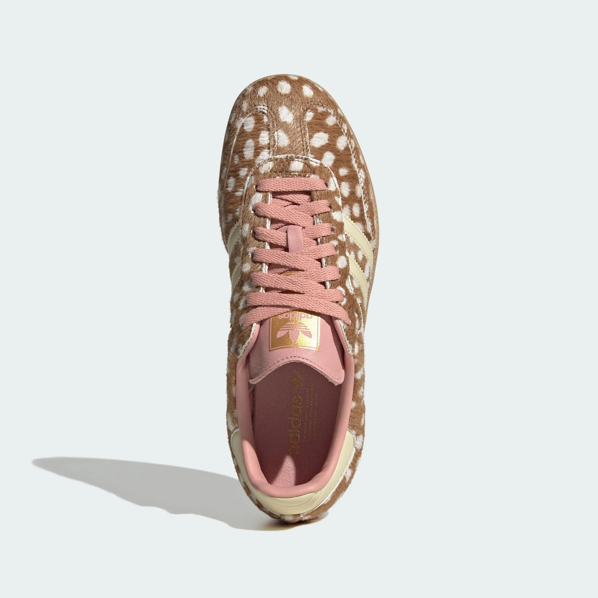 Adidas Originals ¨C Brown / Pink Polka-Dot Pony Hair Casual Sneakers