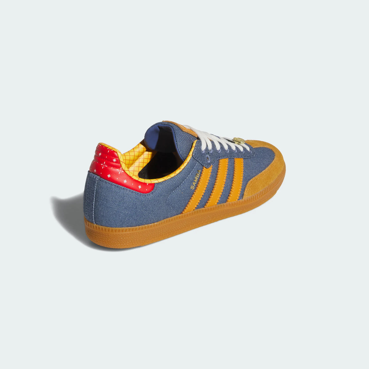 Adidas Originals ¨C Denim Blue / Orange Suede Casual Sneakers