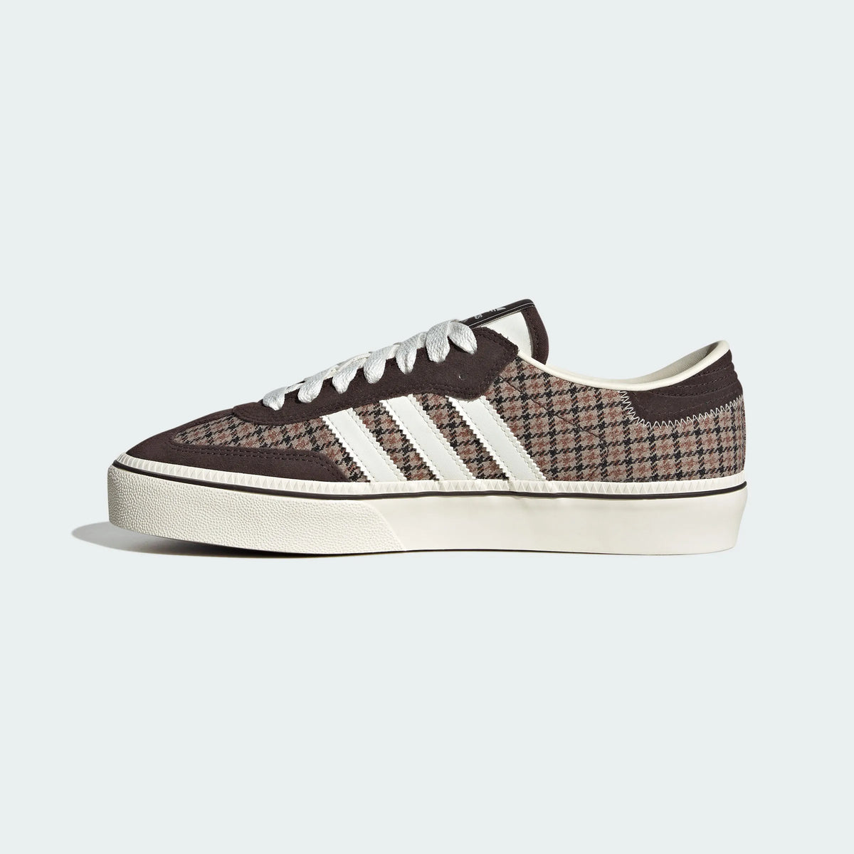 Adidas Originals ¨C Brown Houndstooth Canvas Platform Casual Sneakers