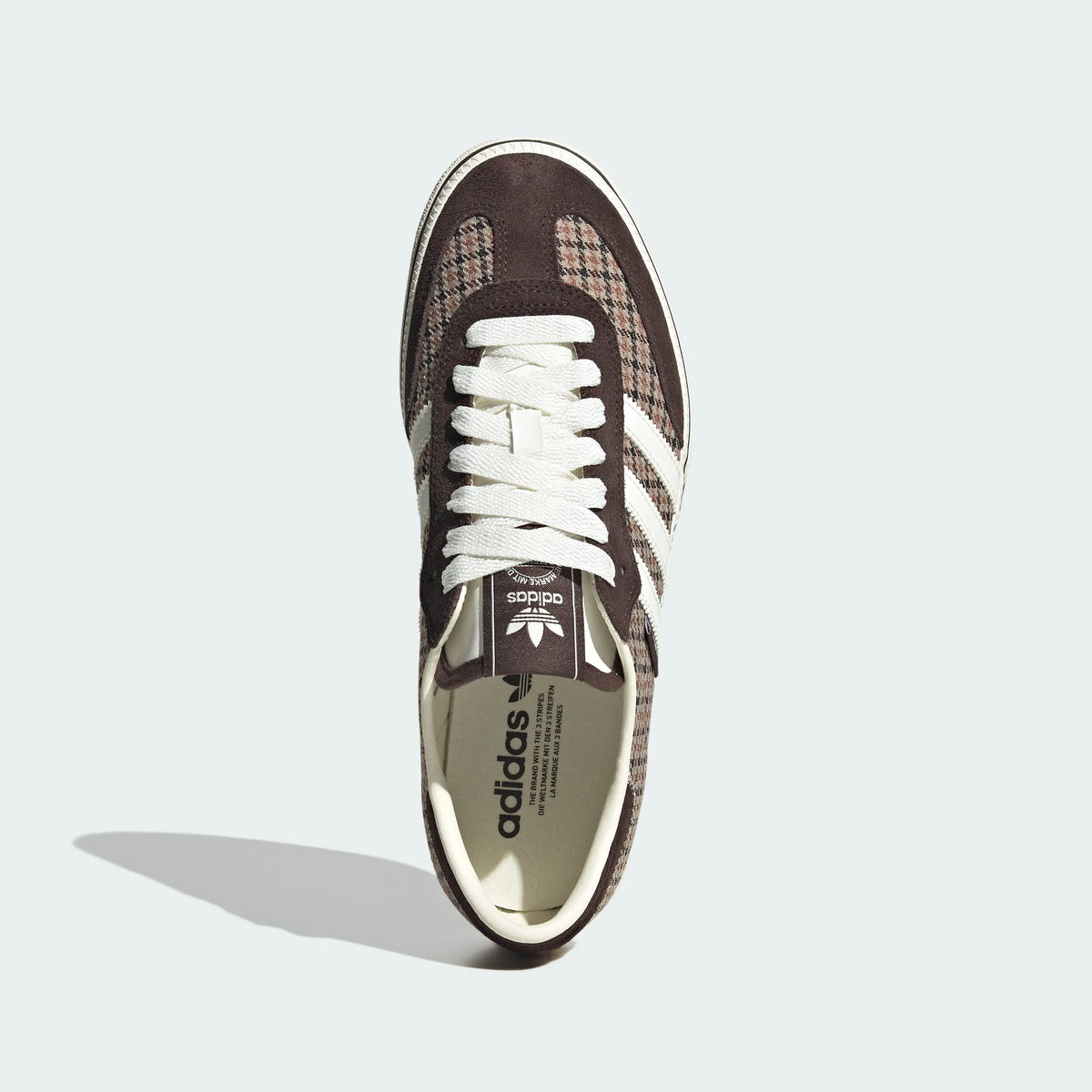 Adidas Originals ¨C Brown Houndstooth Canvas Platform Casual Sneakers