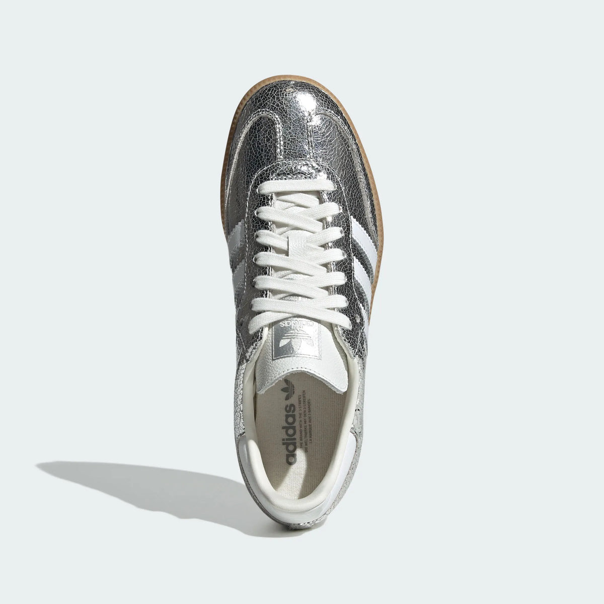 Adidas Originals ¨C Silver Crackle / White Leather Casual Sneakers