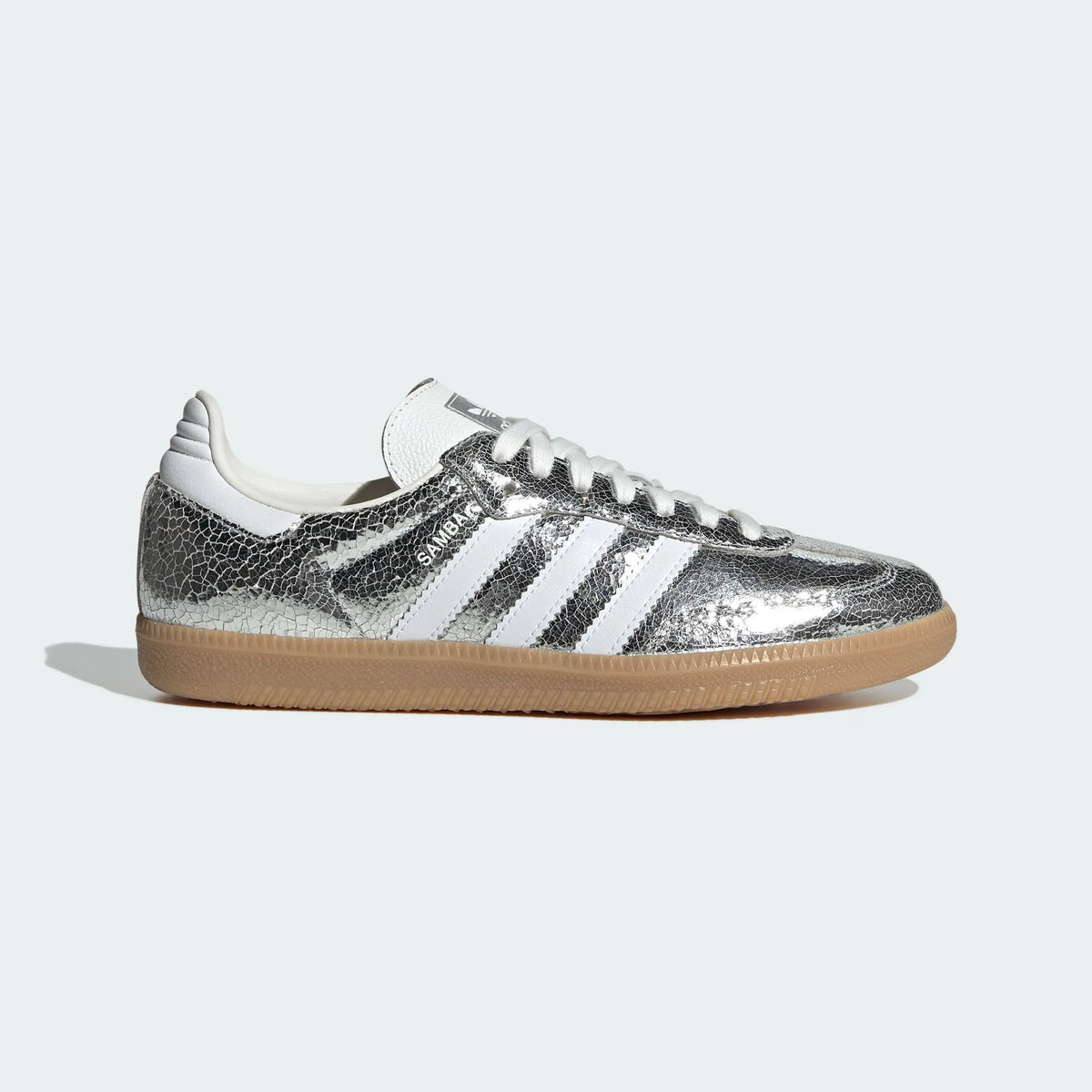 Adidas Originals ¨C Silver Crackle / White Leather Casual Sneakers