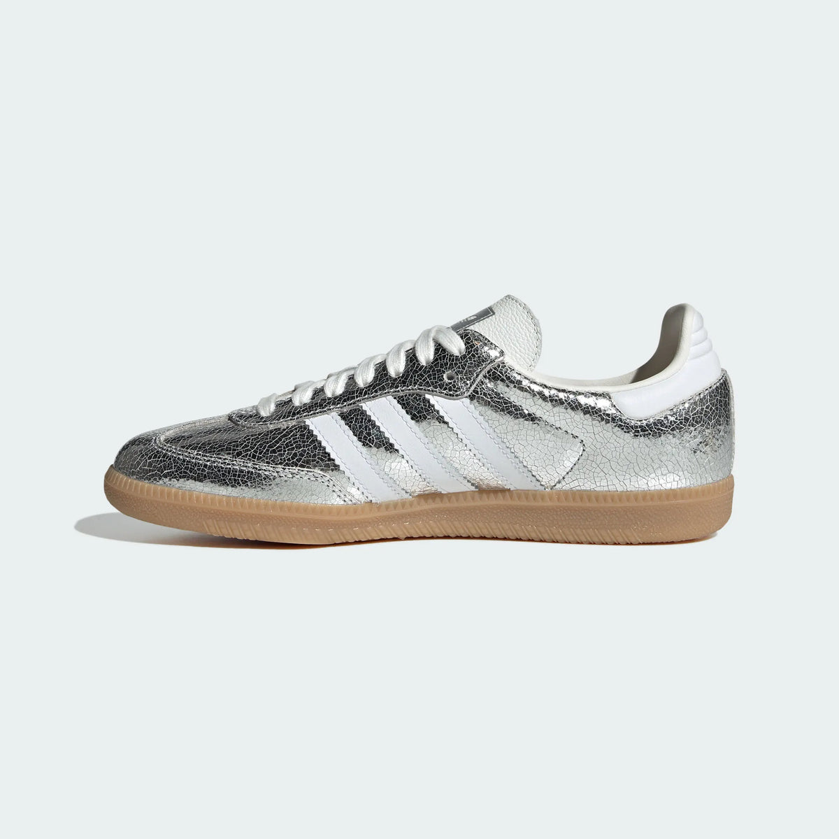 Adidas Originals ¨C Silver Crackle / White Leather Casual Sneakers