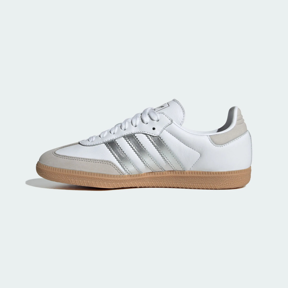 Adidas Originals ¨C White / Silver Leather Casual Sneakers